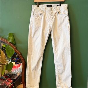 Mavi Zach Straight Leg Mens 32x30 Twill Five Pocket Pants Light Stone